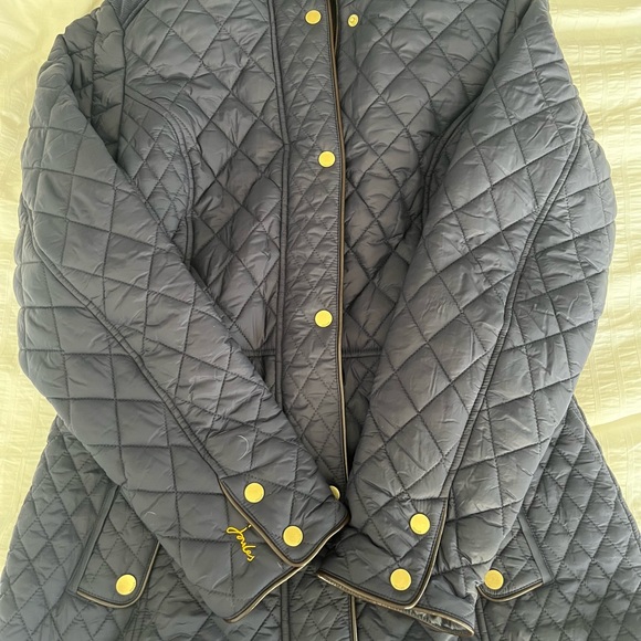 Womens Joules Newdale Quilted Jacket, Navy, size 8 US, NWT - Picture 3 of 7